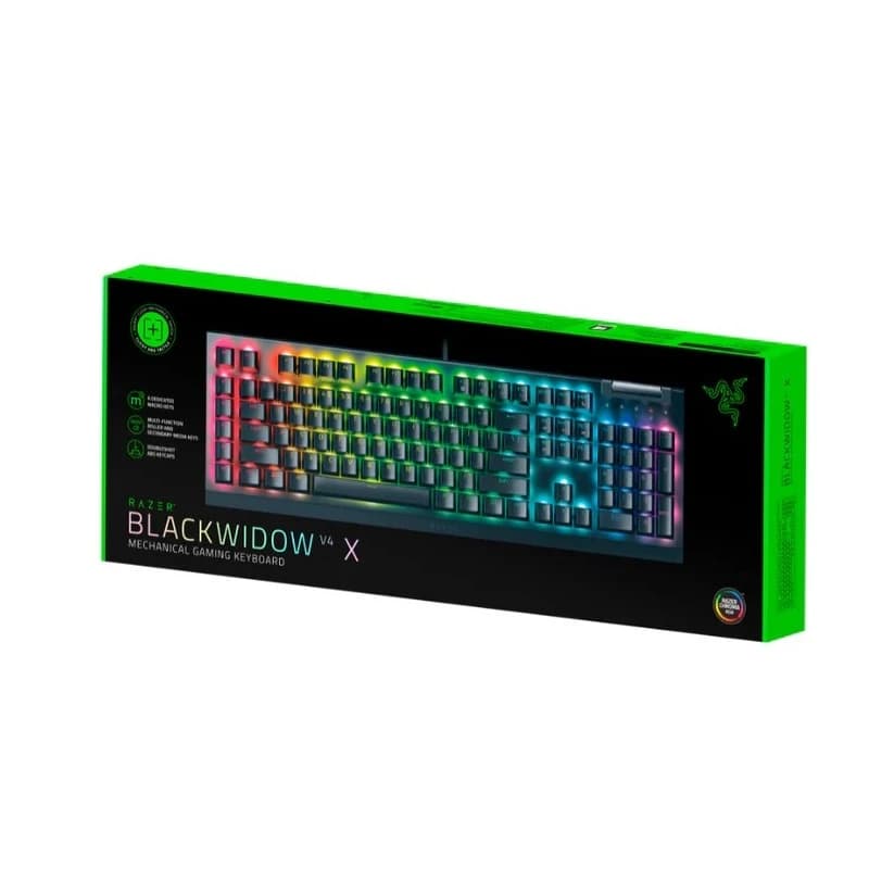 کیبورد مخصوص بازی ریزر مدل Blackwidow V4X Green switch — تصویر ۳