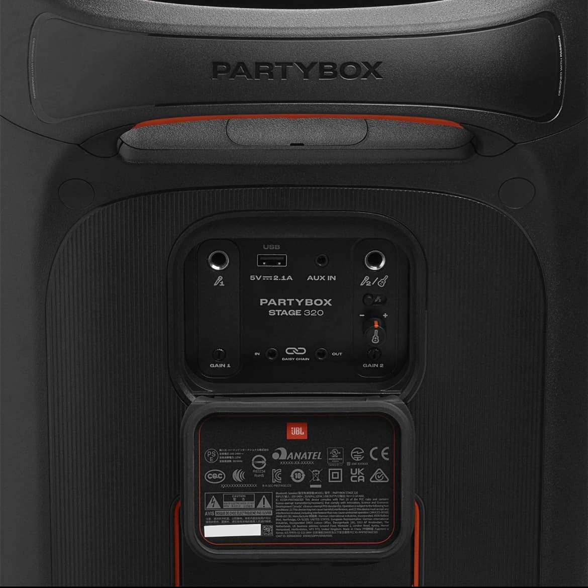 اسپیکر بلوتوثی جی بی ال مدل partybox Stage 320 — تصویر ۱۲