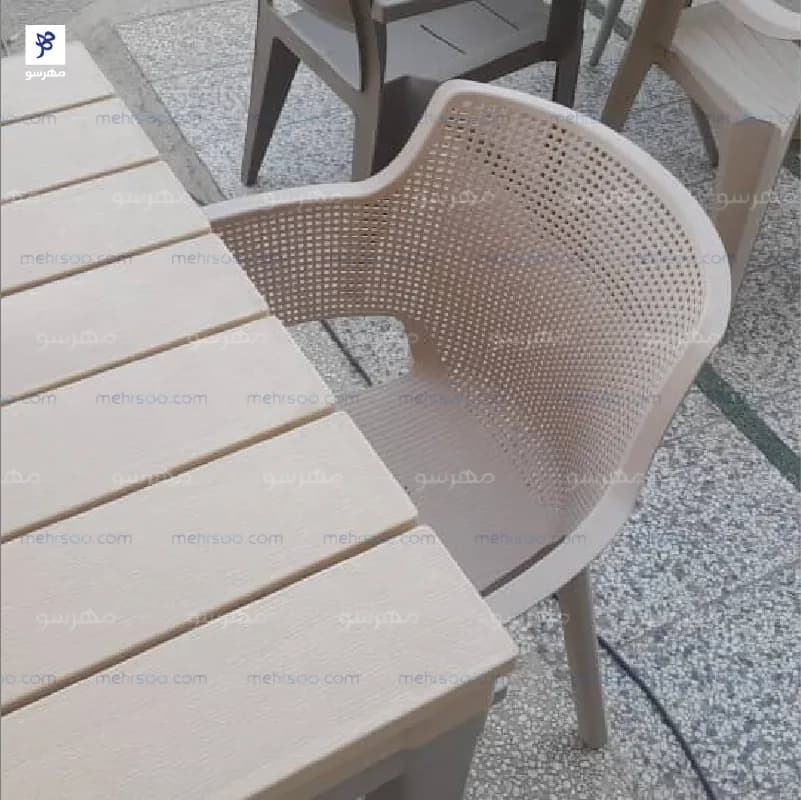 میز و صندلی پلیمری میکس 2 — تصویر ۶