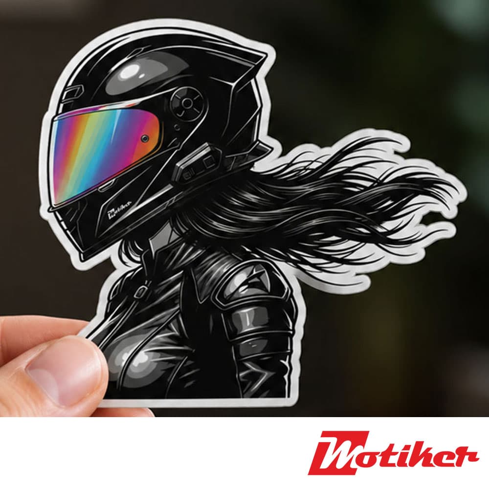 استیکر دختر موتورسوار Shadow Rider — تصویر ۲
