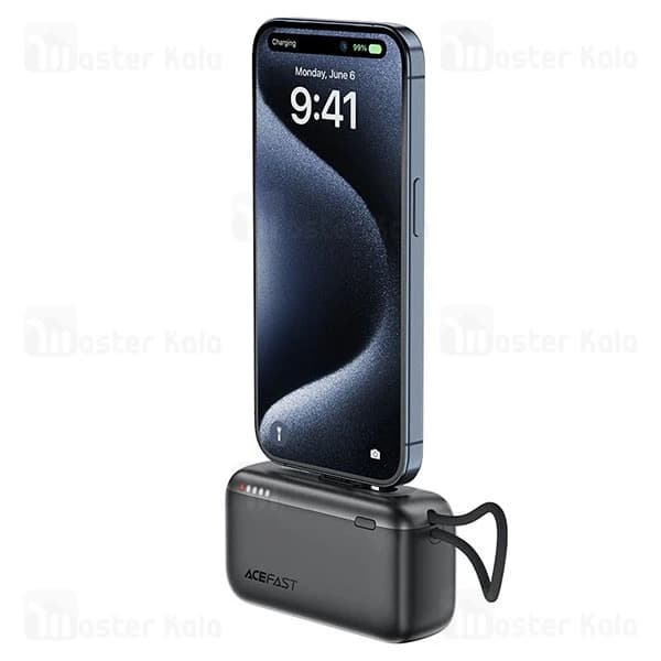 پاوربانک Acefast M27 ظرفیت 10000mAh با توان 22.5 وات و کابل متصل گارانتی 18 ماهه شرکتی — تصویر ۵