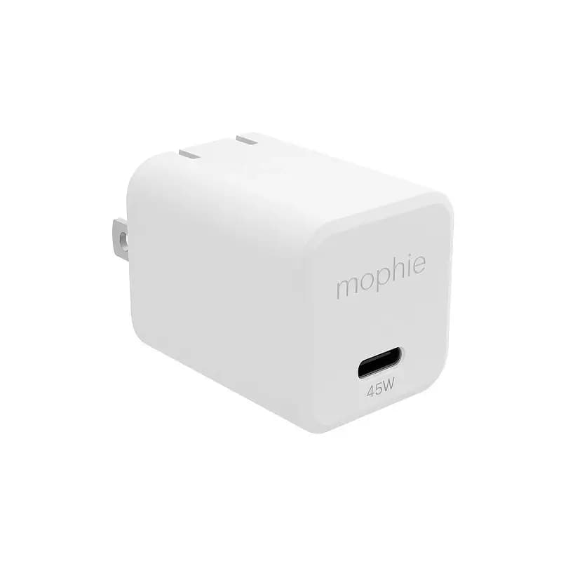 شارژر دیواری 45 وات فست شارژ تک پورت موفی Mophie 45w GaN Fast Wall Charger ( گارانتی مادام العمر ) — تصویر ۲