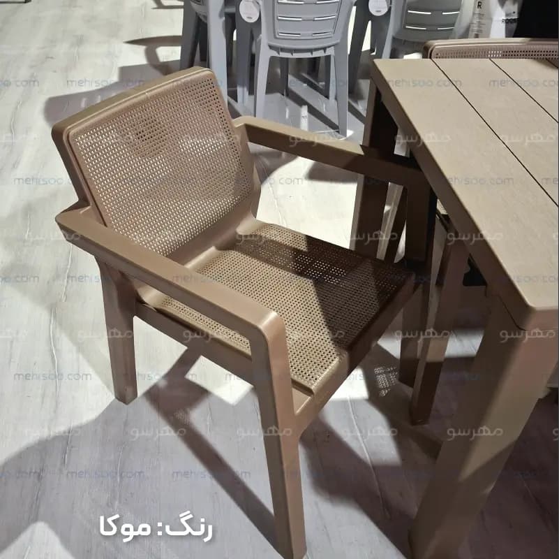 ست مبلمان و میز عسلی پلیمری – 4نفره — تصویر ۸