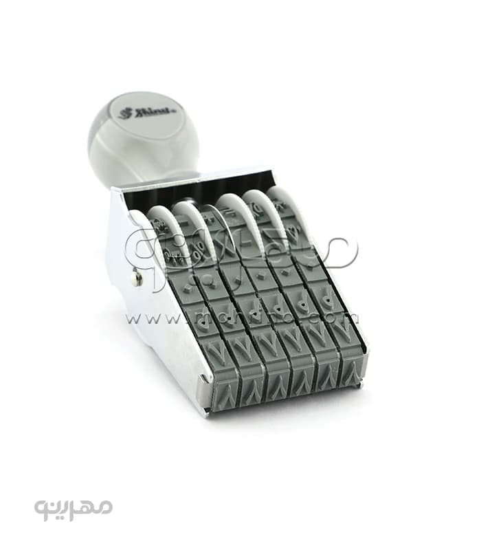 مهر شماره زن 6 رقم با ارتفاع اعداد 9 میلی متر Shiny N-16 — تصویر ۳
