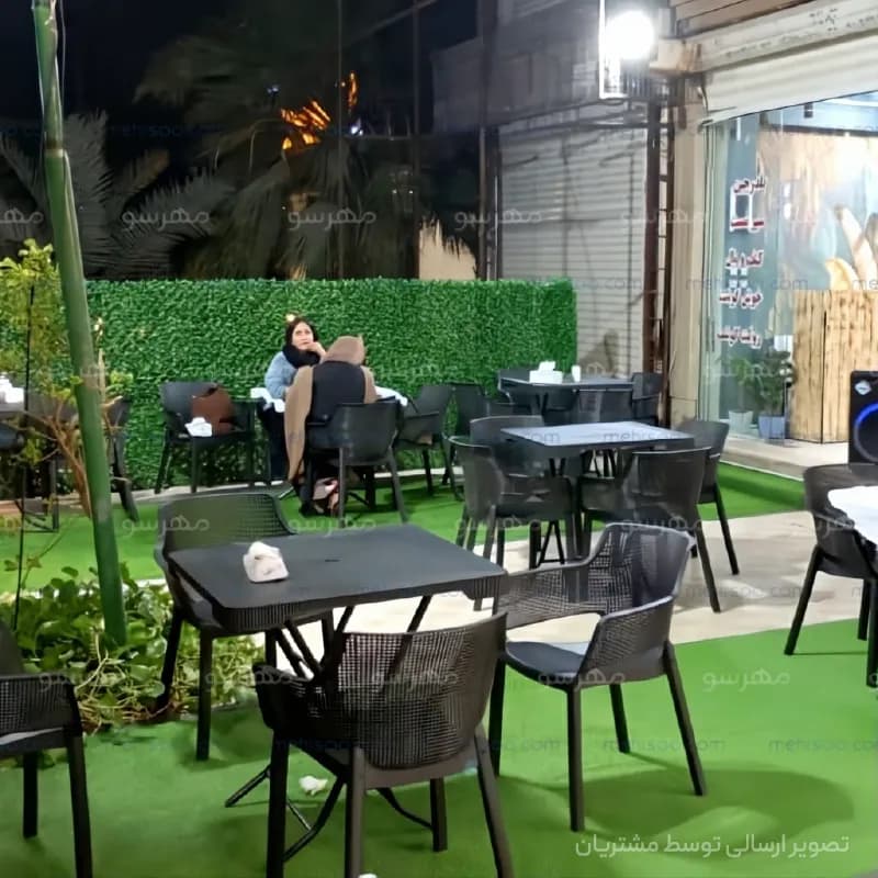 ست 4 نفره صندلی تالینا با میز طرح حصیری تاشو — تصویر ۲