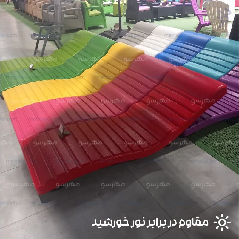 تخت کنار استخری پلیمری ضخیم — تصویر ۲