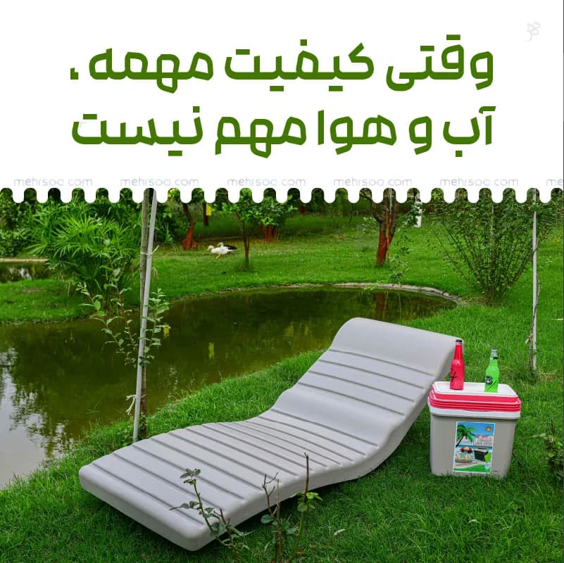 تخت کنار استخری پلیمری ضخیم — تصویر ۵