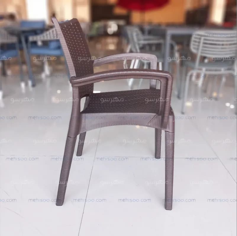صندلی طرح حصیری بامبو (دسته دار) — تصویر ۱۰