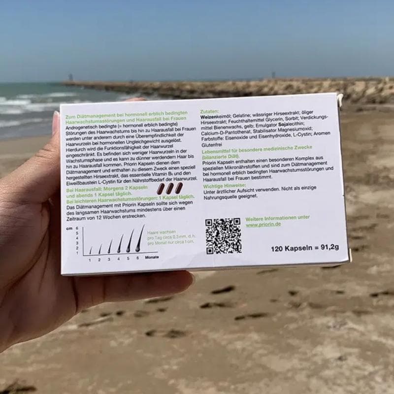 قرص پریورین ضد ریزش مو هورمونی و ارثی طرح جدید Kapseln تعداد 270 عدد — تصویر ۱۰