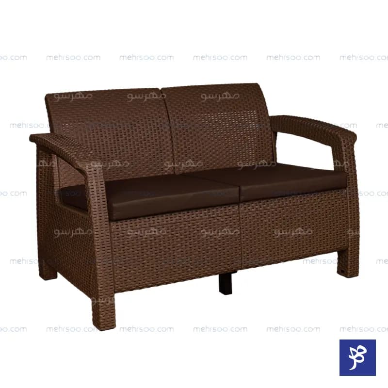 مبل دو نفره – پلاستیکی طرح حصیری — تصویر ۱۱