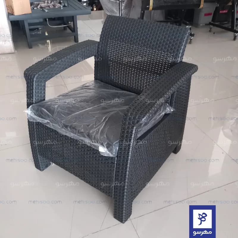مبل حصیری تک نفره (پلاستیکی) — تصویر ۱۲