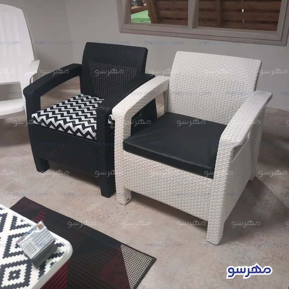 مبل حصیری تک نفره (پلاستیکی) — تصویر ۱۰