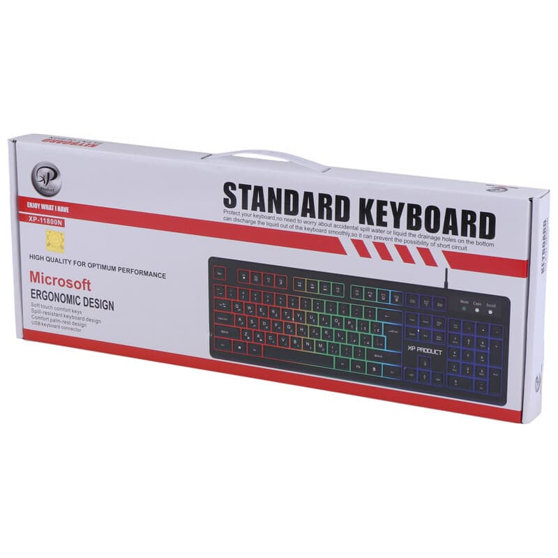 کیبورد سیمی ایکس پی مدل XP Keyboard 11800N — تصویر ۱۲