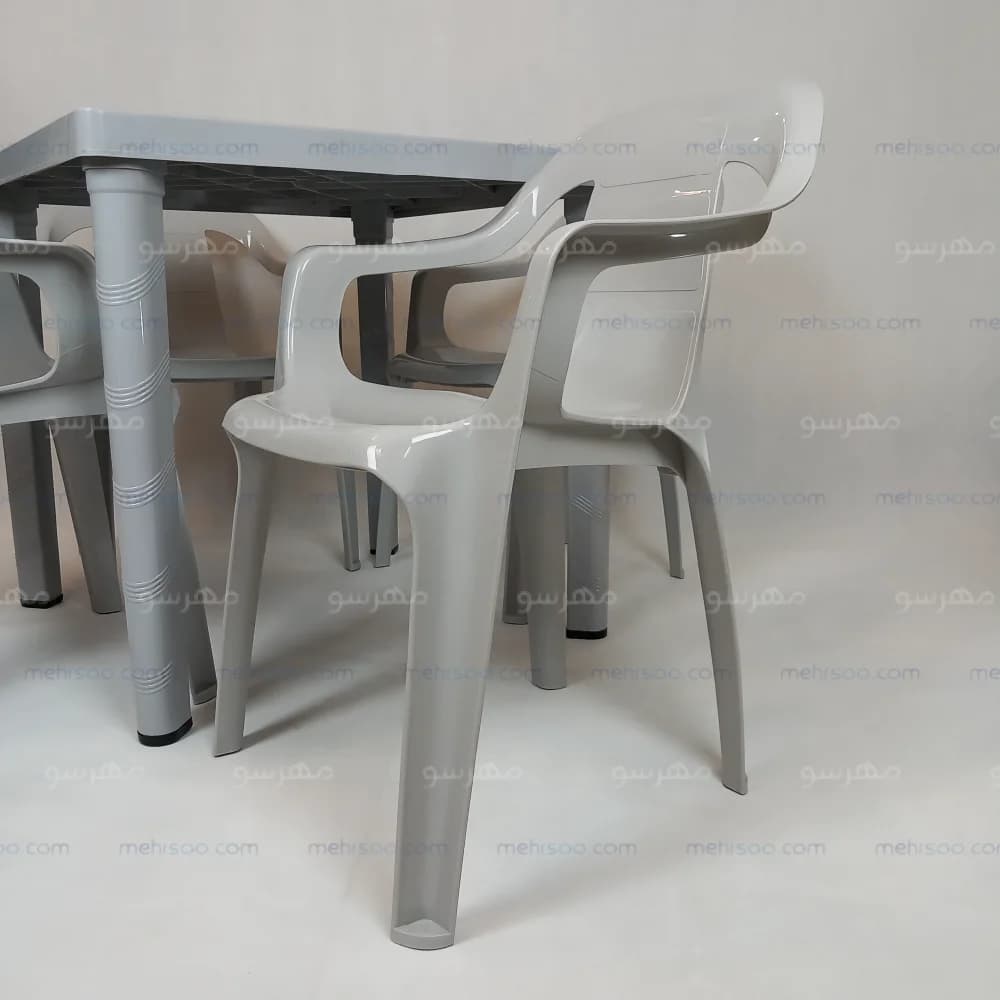 ست میز و صندلی پلیمری 4 نفره سولینا — تصویر ۸