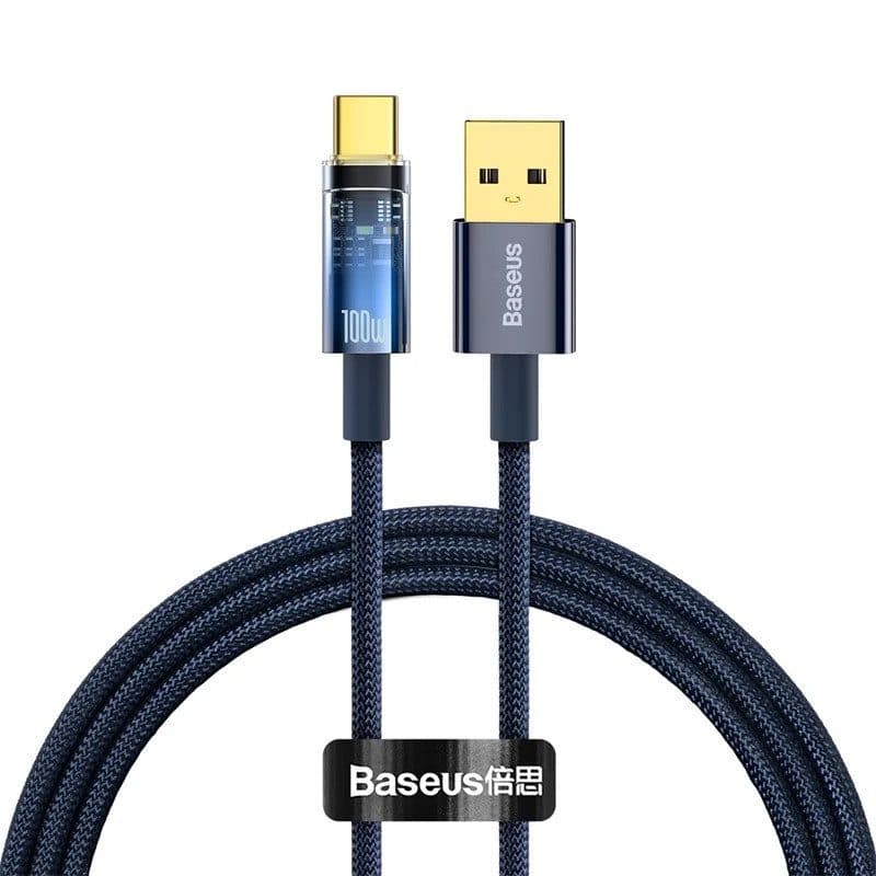 کابل شارژ هوشمند تایپ سی باسئوس 100 وات Baseus Explorer Series CATS00020 6A — تصویر ۷