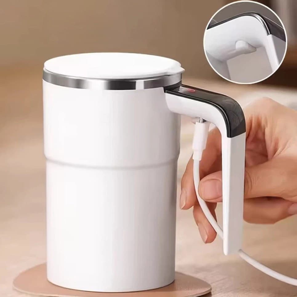 ماگ همزن دار هوشمند با نمایشگر دما auto magnetic stirring cup — تصویر ۵