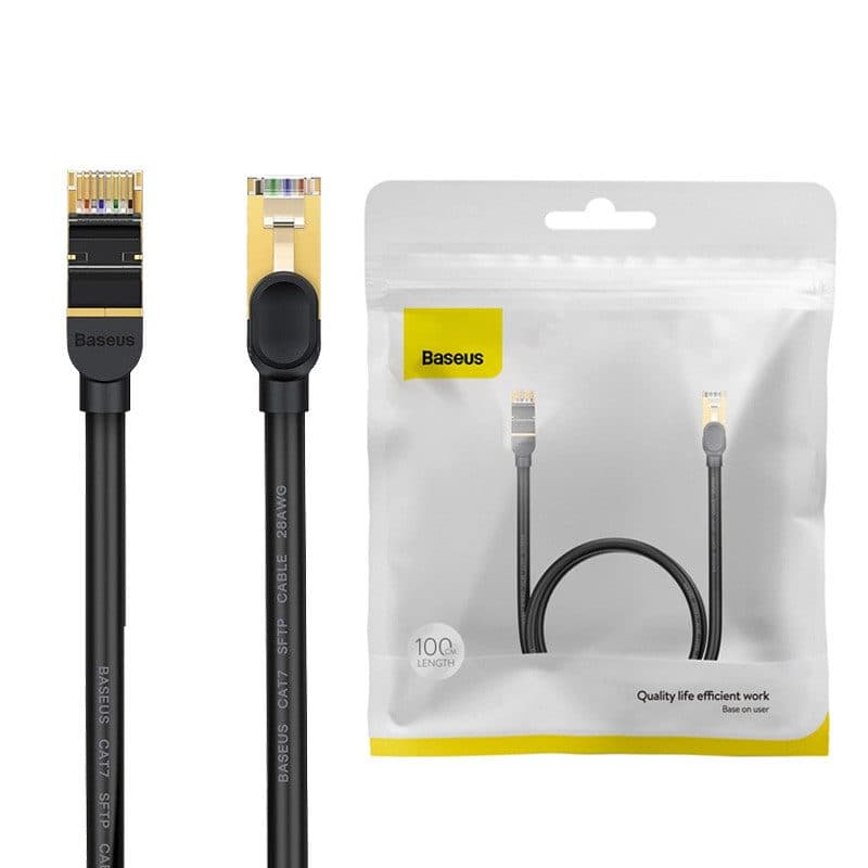کابل شبکه 1 متری باسئوس Baseus Speed Seven Cat7 WKJS010101 — تصویر ۳