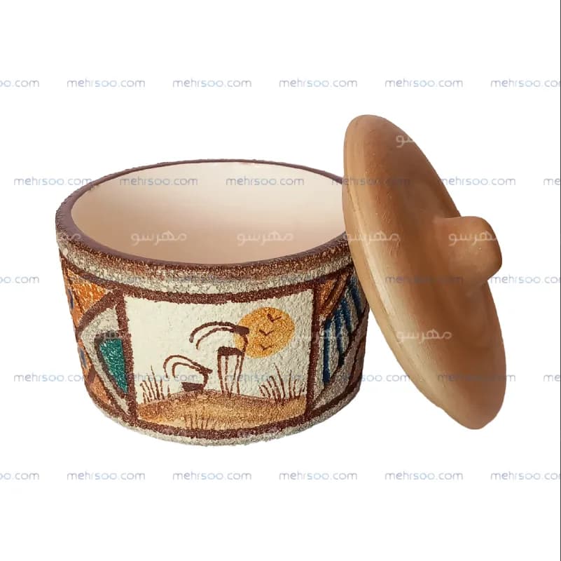 شکلات خوری سرامیکی کوچک طرح کویر (لانجین) — تصویر ۱۲