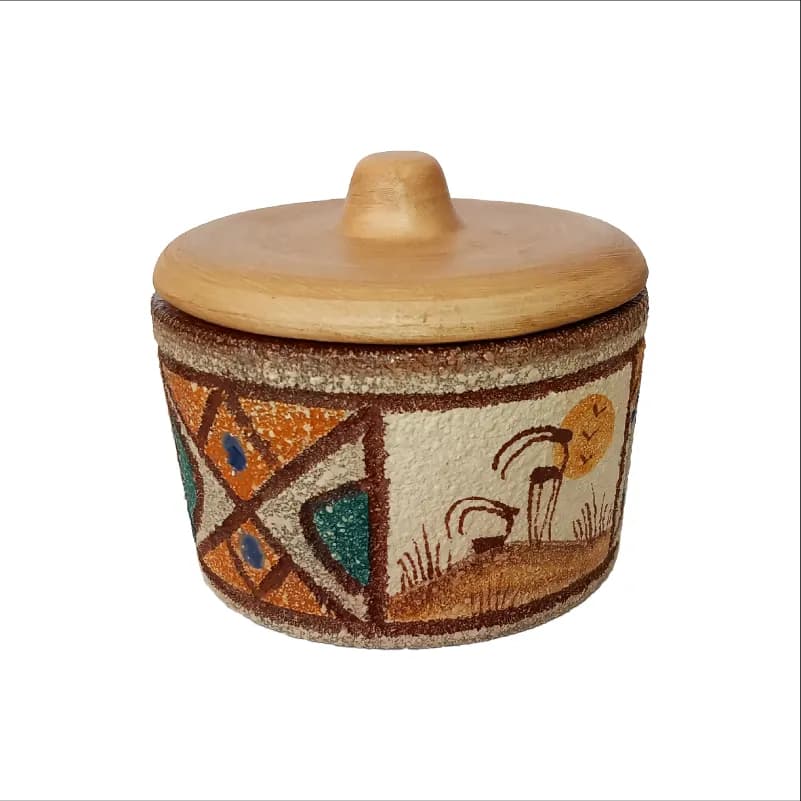 شکلات خوری سرامیکی کوچک طرح کویر (لانجین) — تصویر ۶
