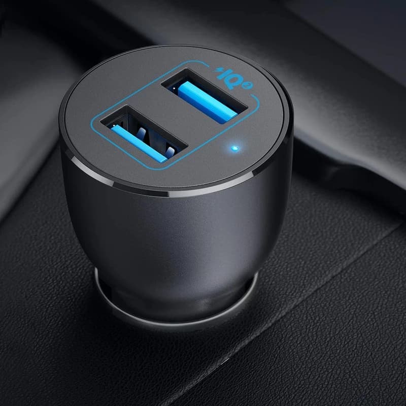 شارژر فندکی فست شارژ انکر 36 وات Anker PowerDrive 3 A2729 QC3.0 PD 3A — تصویر ۳