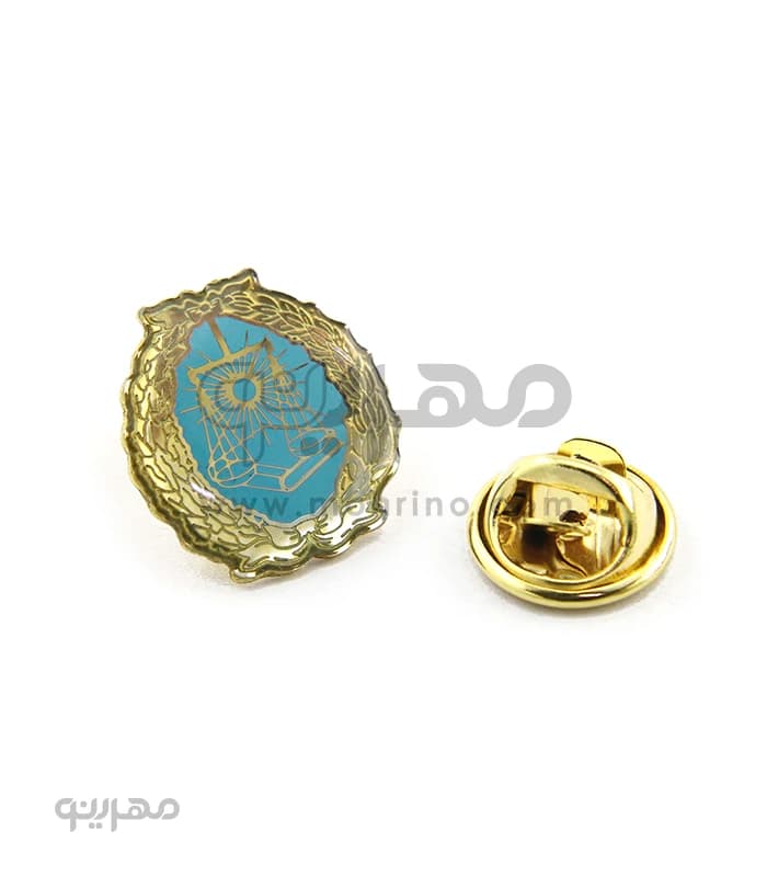 بج سینه لوگو کانون وکلای دادگستری – سایز کوچک فیروزه ای — تصویر ۳