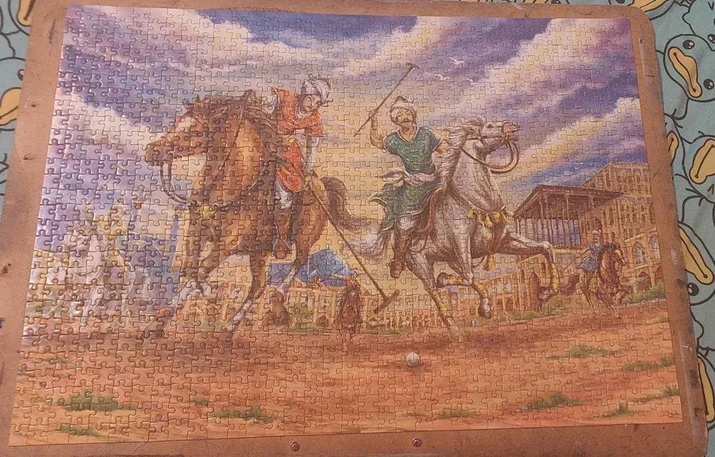 پازل 1000 تکه چوگان در نقش جهان — تصویر ۳