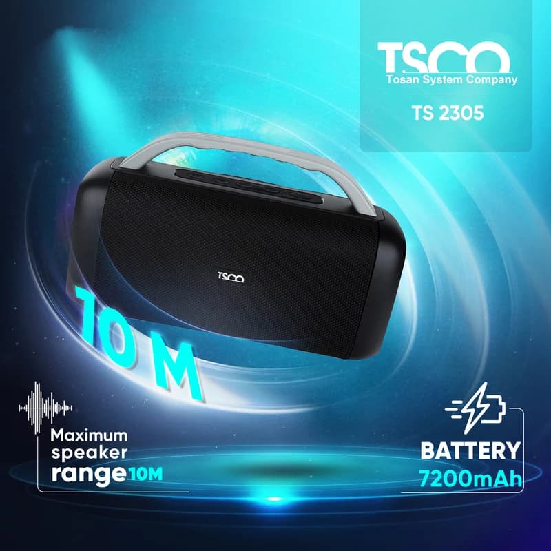 اسپیکر بلوتوثی قابل حمل تسکو مدل TSCO TS 2305 — تصویر ۵