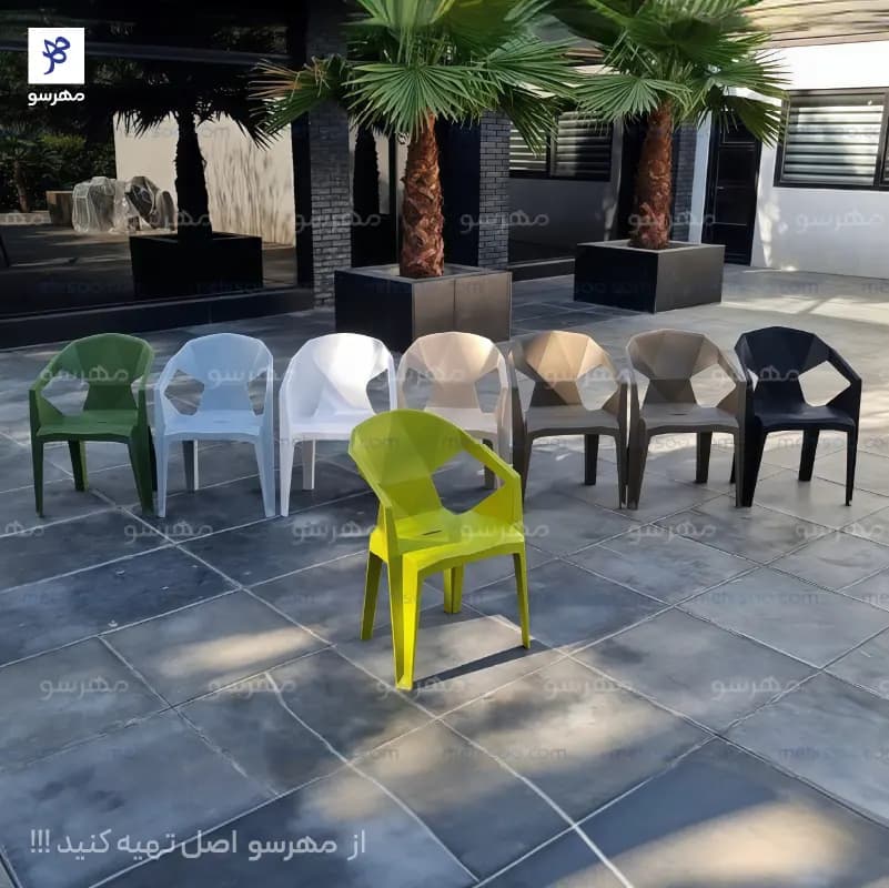 صندلی پلاستیکی الماس سه بعدی — تصویر ۸