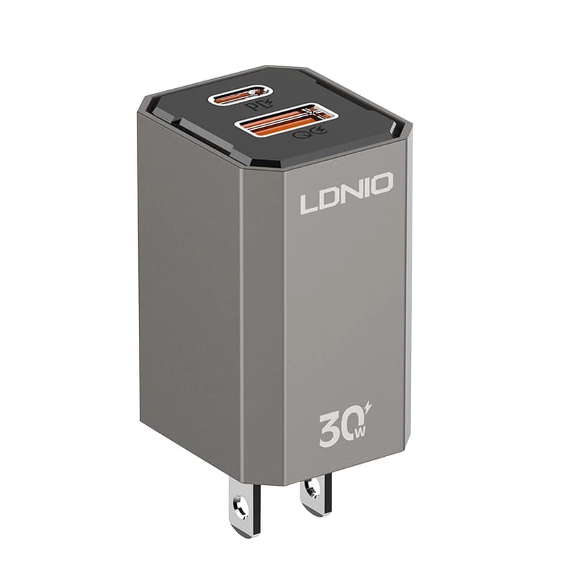 شارژر فست شارژ الدینیو 30 وات Ldnio A2527C به همراه کابل تبدیل USB-C