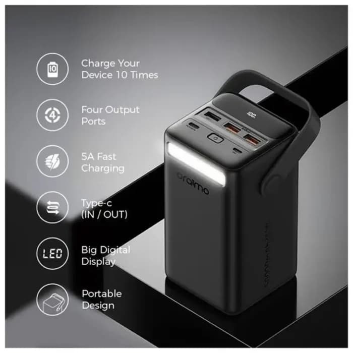 پاور بانک اورایمو مدل PowerBox 500 با ظرفیت 50000mAh و توان 22.5W — تصویر ۳