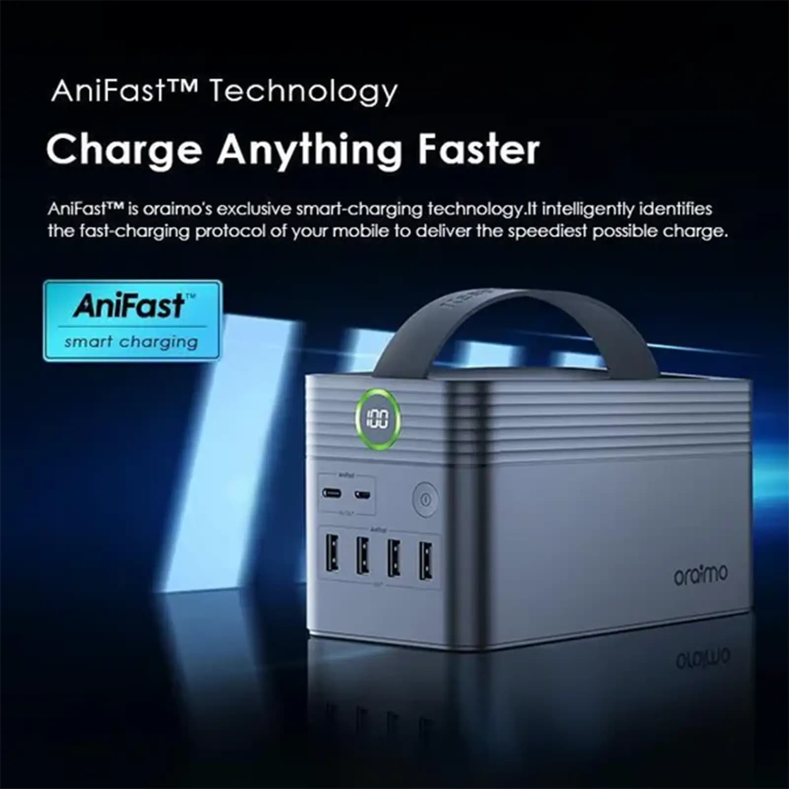 پاور بانک اورایمو مدل PowerBox 600 با ظرفیت 60000mAh و توان 22.5W + آداپتور 18 واتی — تصویر ۱۲