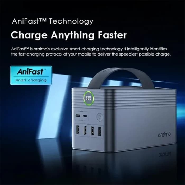 پاور بانک اورایمو مدل PowerBox 600 با ظرفیت 60000mAh و توان 22.5W + آداپتور 18 واتی — تصویر ۵