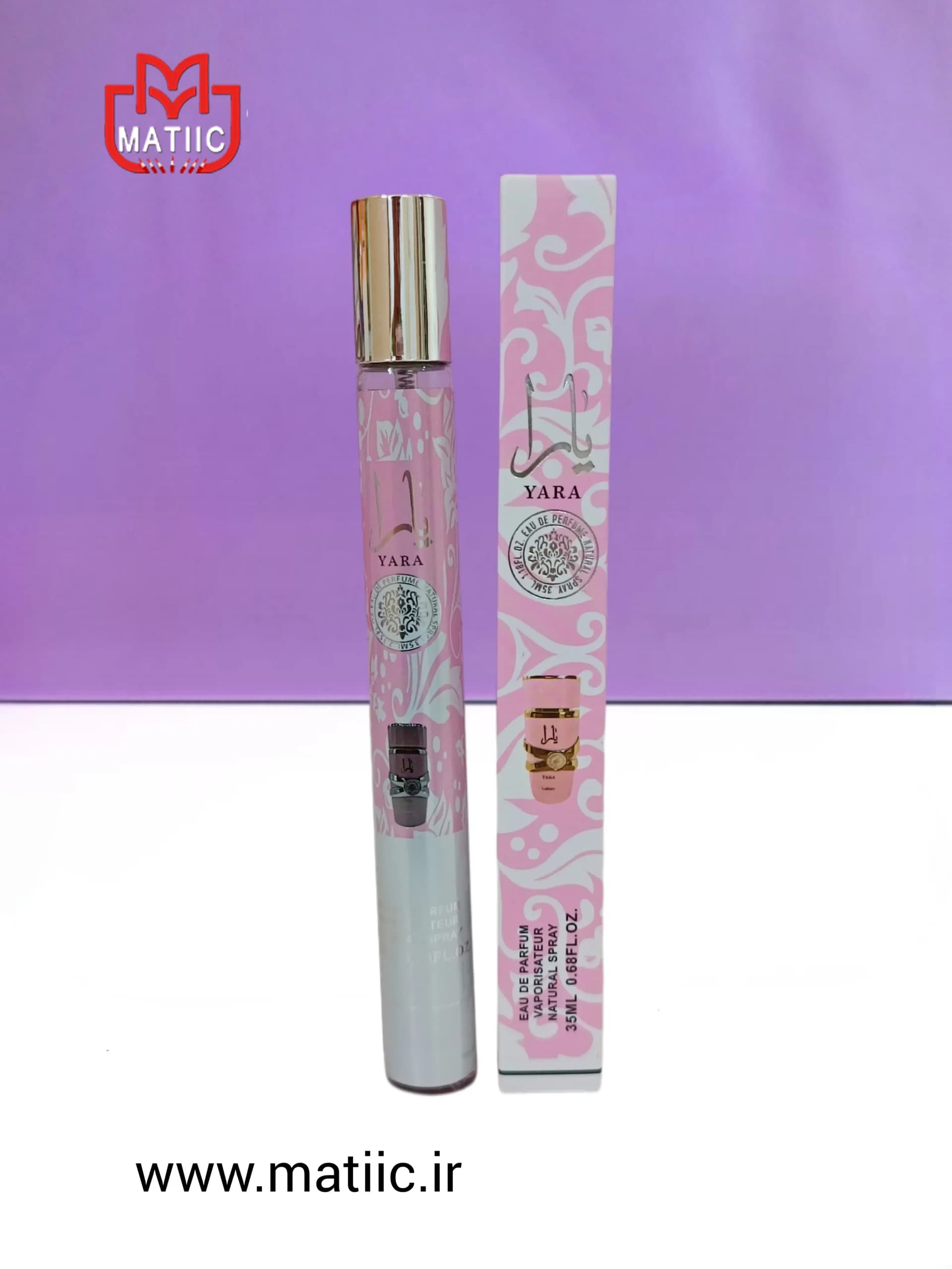 عطر قلمی یارا صورتی زنانه ۳۵ میل — تصویر ۲