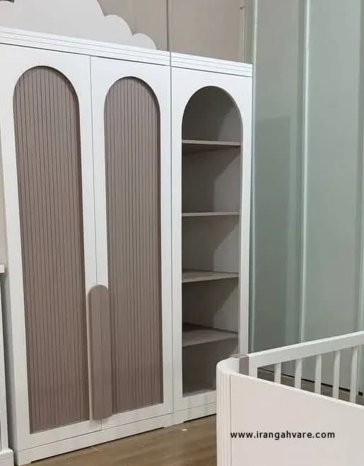 بوفه ۵ طبقه ام‌دی‌اف با پایه چوب راش گرجستان