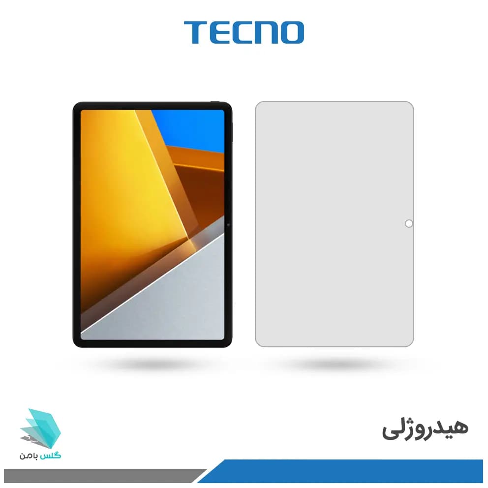 گلس هیدروژلی تبلت شیائومی Poco Pad شفاف – برند تکنو — تصویر ۳