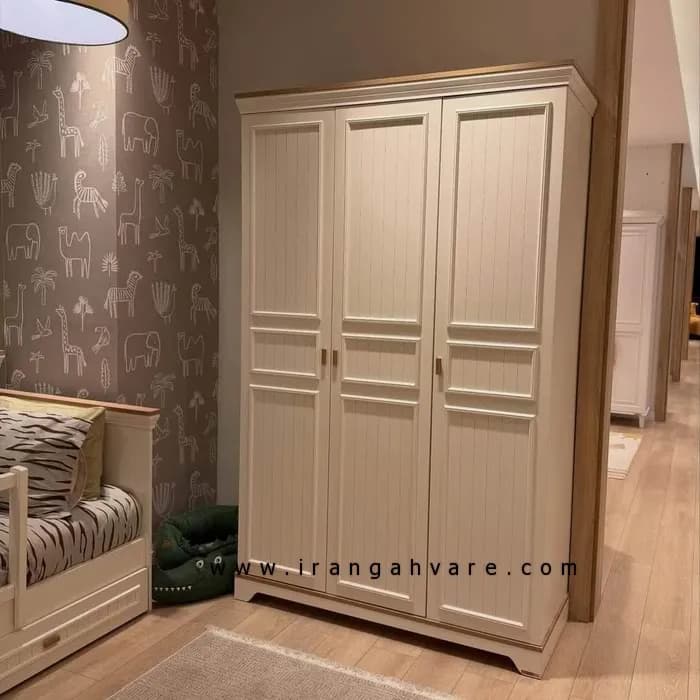 ست ٣ تيكه تخت كشو دار، دراور و كمد ٣ در — تصویر ۳
