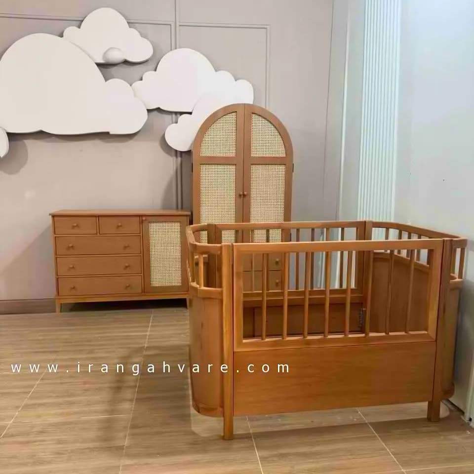 ست ۳ تکه چوبی حصیری کد R — تصویر ۵