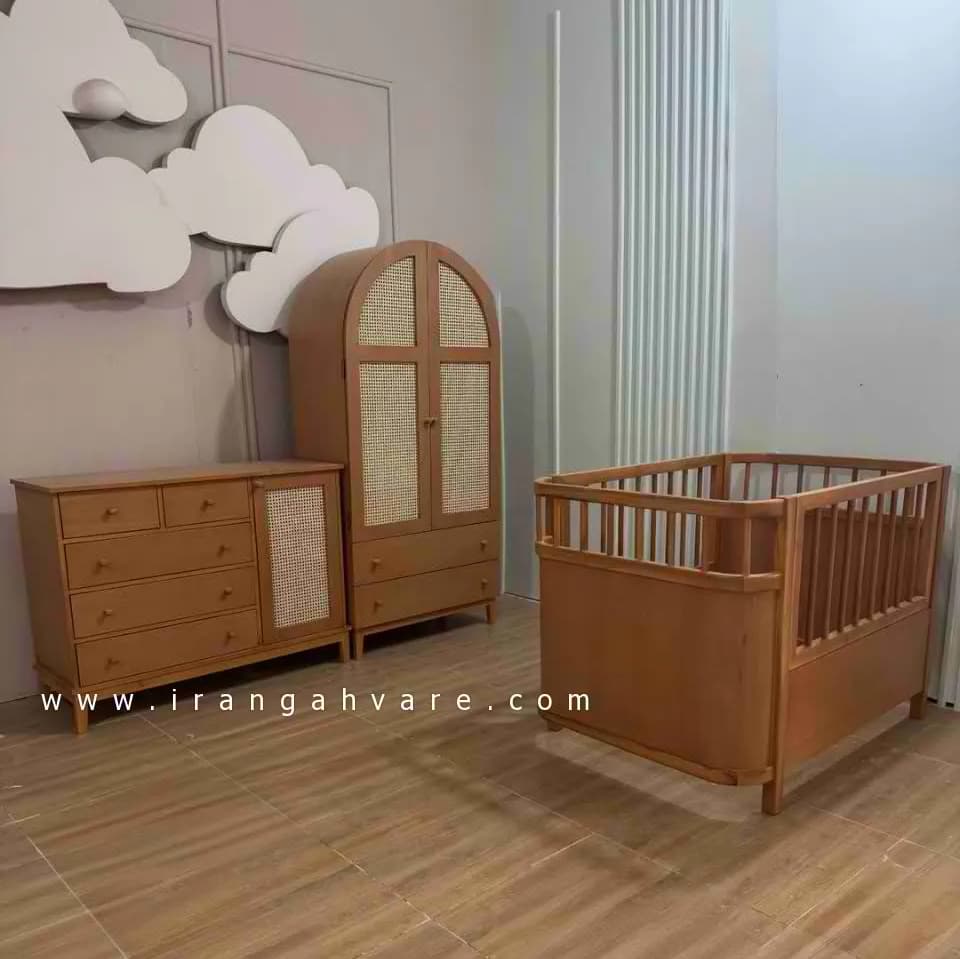 ست ۳ تکه چوبی حصیری کد R — تصویر ۶