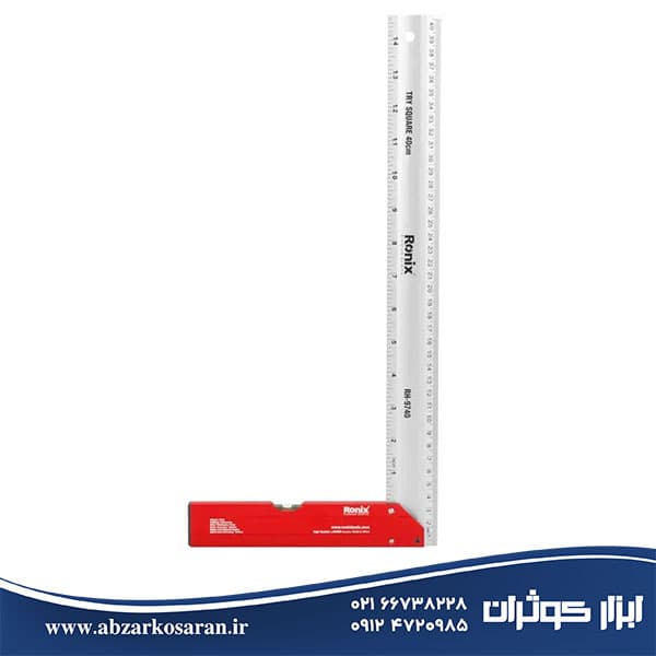 گونیا 40 سانت تراز دار رونیکس Ronix مدل RH-9740 — تصویر ۶