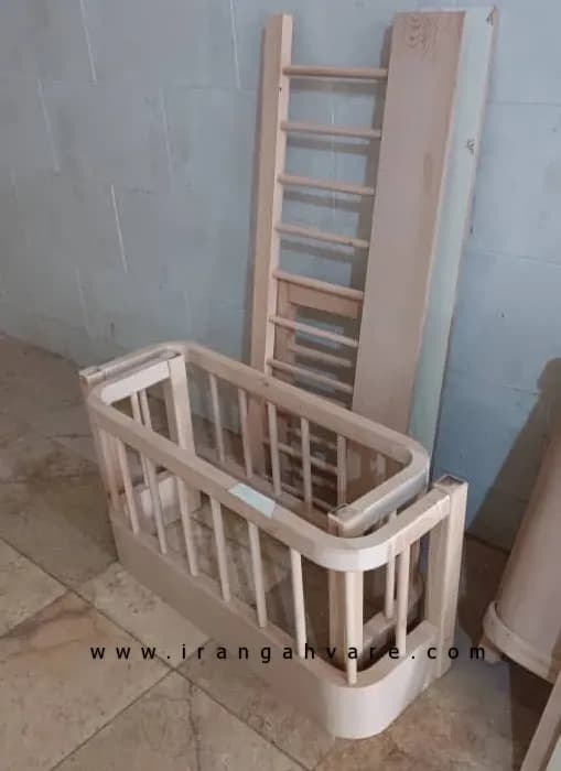 ست دو تيكه تخت مونته سورى منحنى و دراور چوب و حصير — تصویر ۱۲
