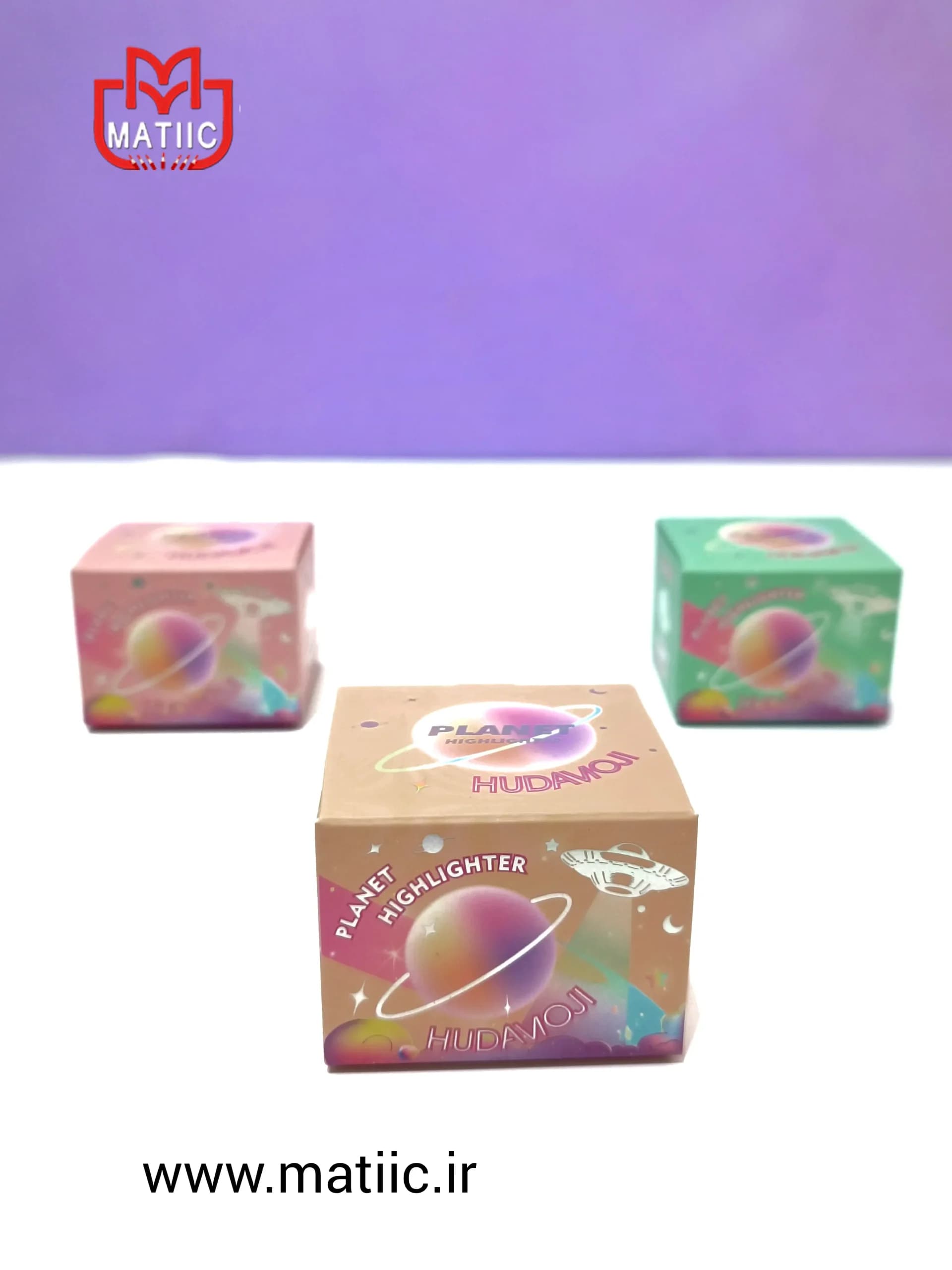هایلایتر فضایی هدی موجی با 3 طیف رنگی جذاب و حجم 10 گرم