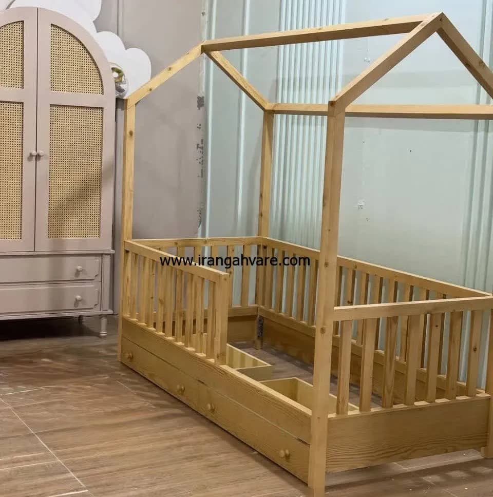 سرویس ٣ تيكه كلبه كشودار، كمد و دراور حصيرى — تصویر ۲