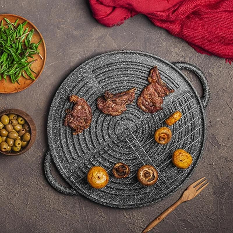 تابه گریل چدن نالینو مدل Daniele سایز 34 — تصویر ۱۱