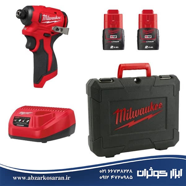 پیچگوشتی ضربهای شارژی میلواکی Milwaukee مدل M12BLIDRC-202C — تصویر ۲