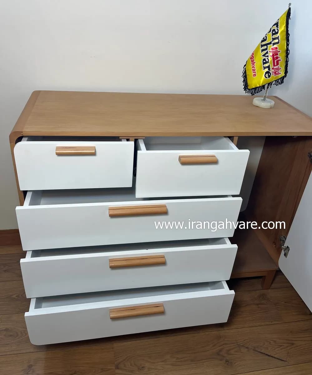 دراور دور چوب لبه گرد عرض ١٢٠ (دراور بزرگ) ٥ كشو با يك كمد جانبى — تصویر ۱۰