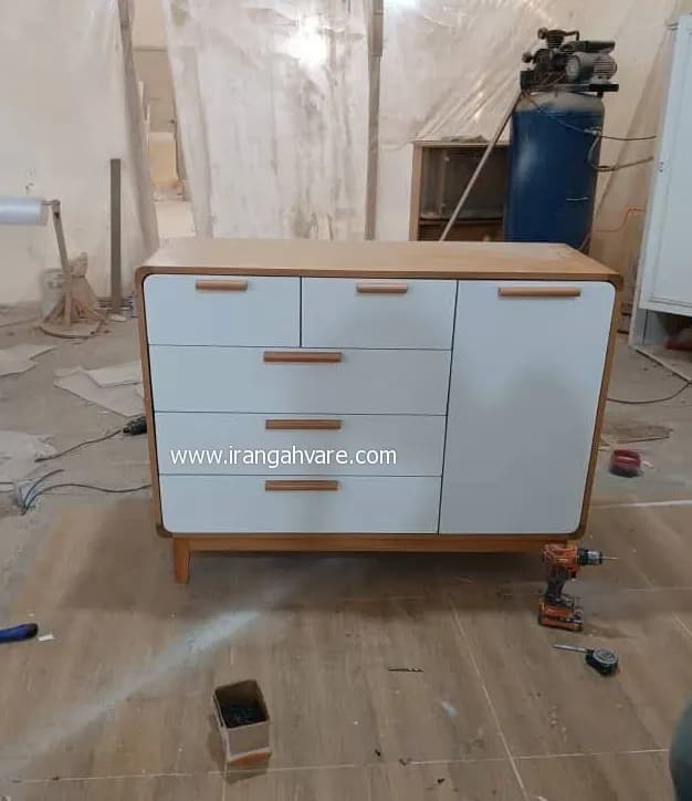 دراور دور چوب لبه گرد عرض ١٢٠ (دراور بزرگ) ٥ كشو با يك كمد جانبى — تصویر ۸