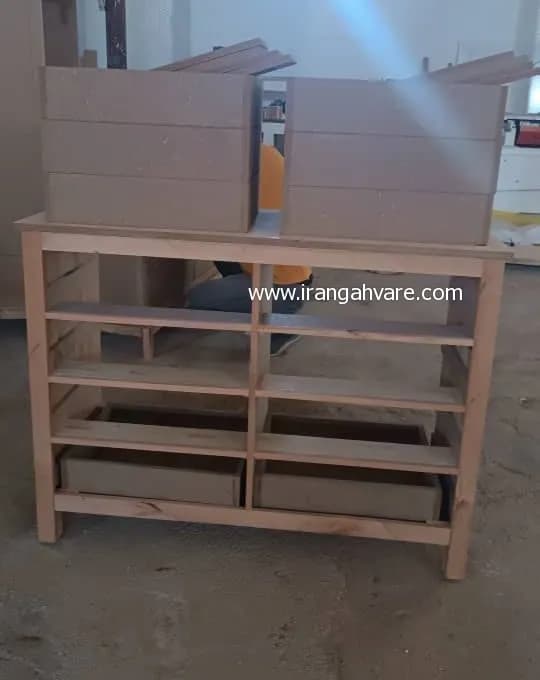 دراور ٨ كشو چوبى حصيرى كد B — تصویر ۷