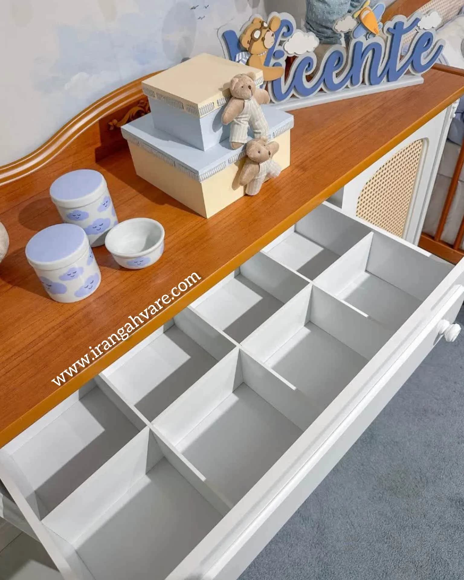 ست ٢ تيكه چوبى حصيرى كد O — تصویر ۲