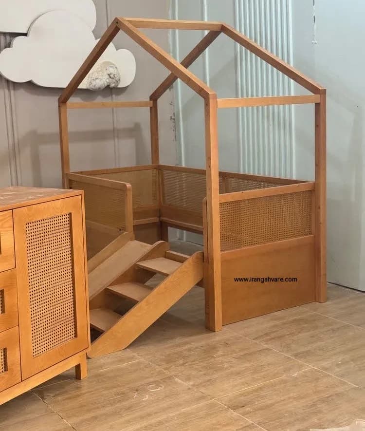 كلبه حصيرى با تخت مهمان و سرسره — تصویر ۲