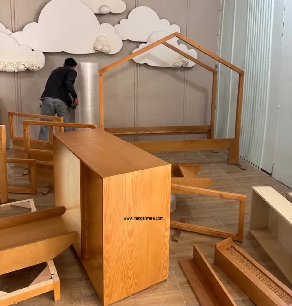 كلبه حصيرى با تخت مهمان و سرسره — تصویر ۸